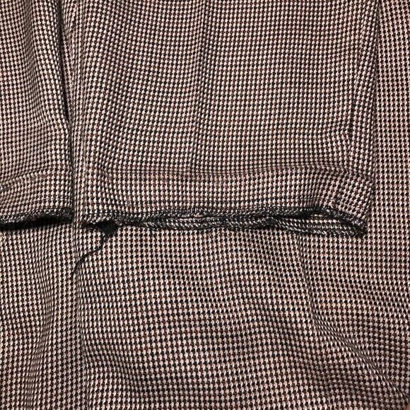 Vintage 80s 90s Grunge Indie Preppy High Waisted Brown Dress Pants / Size: 7 - Picture 4 of 6